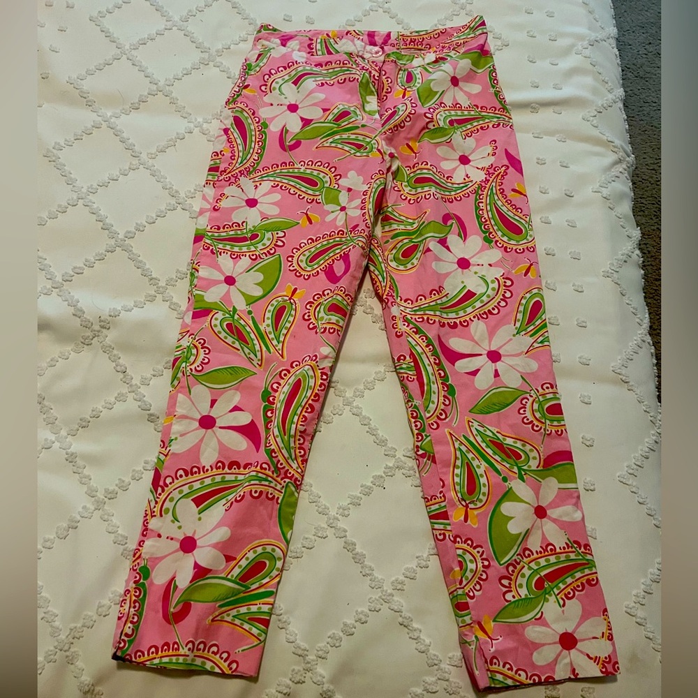 Lily Pulitzer capri pants rare size 2